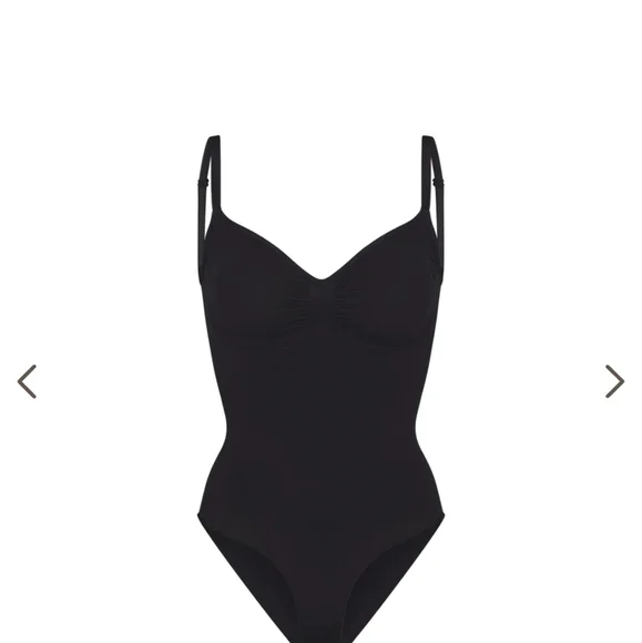 NWOT SKIMS SEAMLESS SCULPT Thong BODYSUIT in Onyx size L/XL #2 - Picture 2 of 3